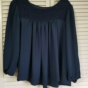 Beautiful Peacock Blue Gap Blouse